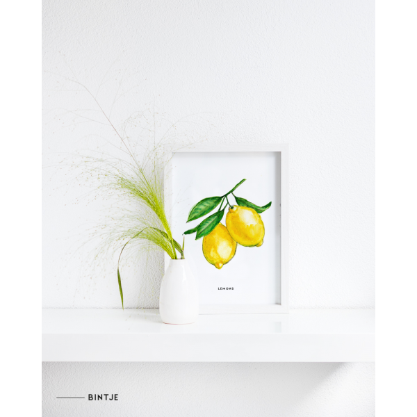 Poster Lemons A: A4 - 6 stuks Poster Lemons A: A4 - 6 stuks