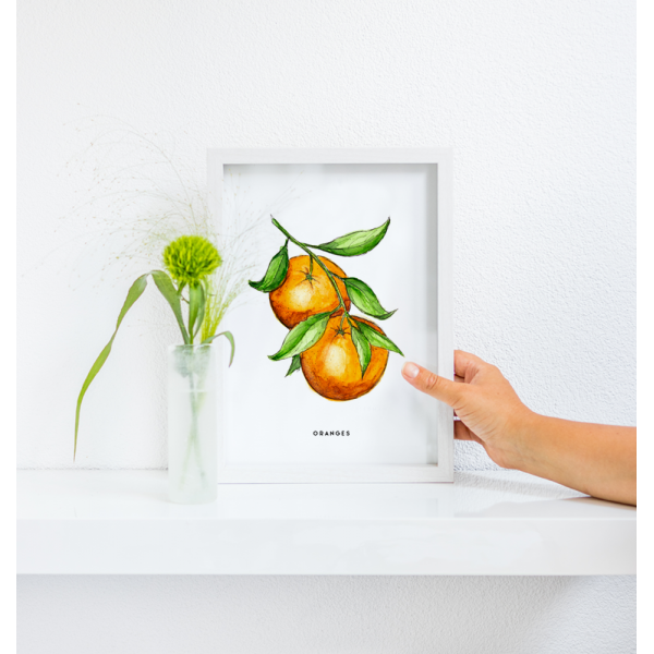 Poster Oranges A: A4 - 6 stuks Poster Oranges A: A4 - 6 stuks