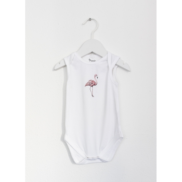 Baby Rompertje Flamingo - 6 stuks Baby Rompertje Flamingo - 6 stuks