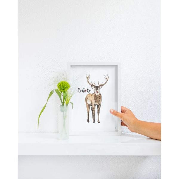 Poster Rudolf kerst A: A4 - 10 stuks Poster Rudolf kerst A: A4 - 10 stuks