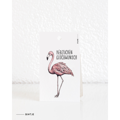 Cadeaukaartjes Flamingo DUITS - 20 stuks