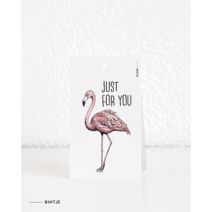 Gift tag Flamingo ENGLISH