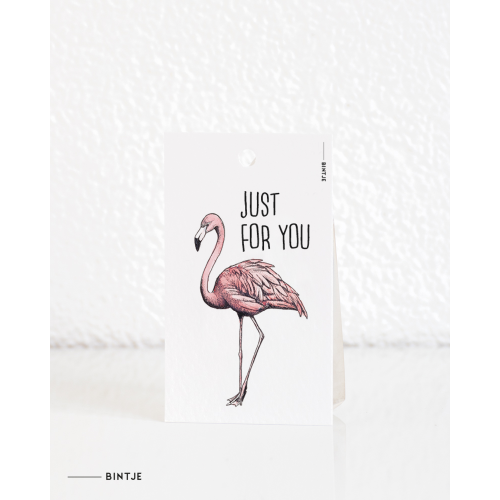 Gift tag Flamingo ENGLISH