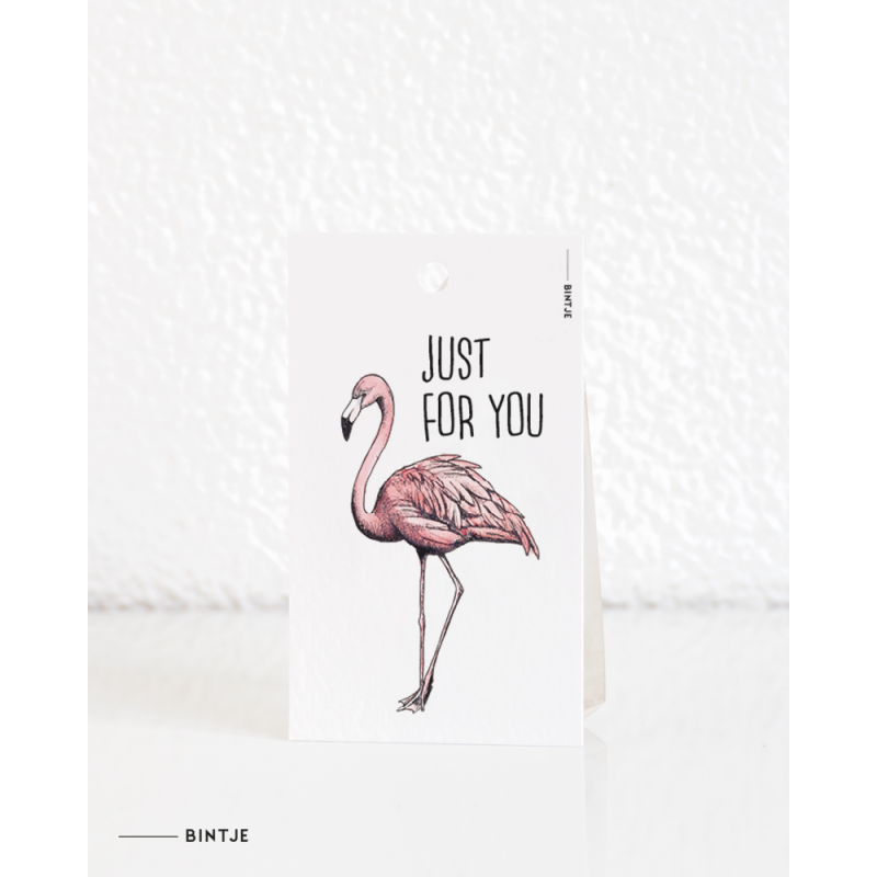 Gift tag Flamingo ENGLISH