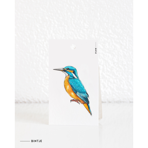 Gift tag Kingfisher