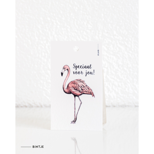 Gift tag Flamingo