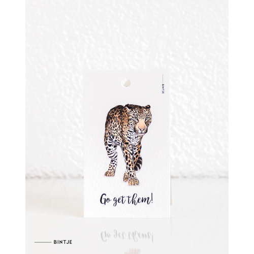 Gift tag Leopard