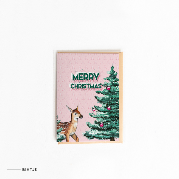 Dubbele Ansichtkaart Kerst - 10 stuks Dubbele Ansichtkaart Kerst - 10 stuks