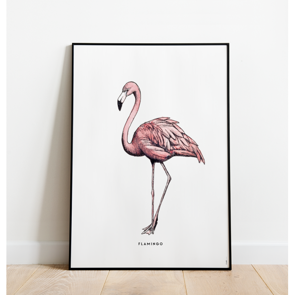 Poster Flamingo C: 50x70 - 5 stuks Poster Flamingo C: 50x70 - 5 stuks
