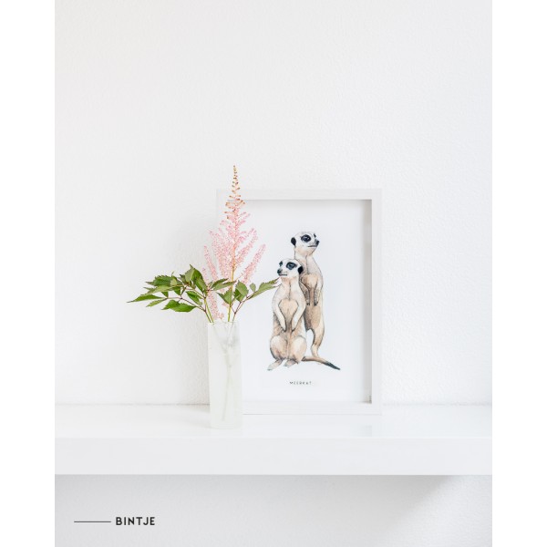 Poster Stokstaartjes A4 - 5 stuks Poster Stokstaartjes A4 - 5 stuks