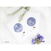 Sterrenbeeld kaart blauw 120 st.