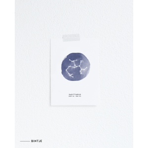 zPostcard Zodiac blue - 10 pieces