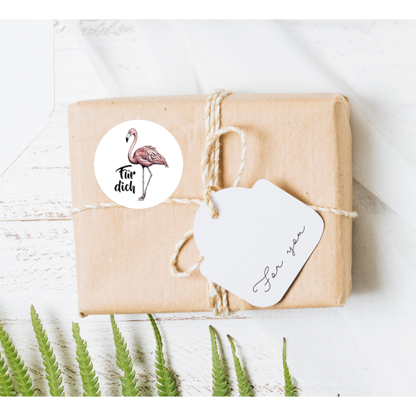 Stickers Flamingo Duits op rol Stickers Flamingo Duits op rol