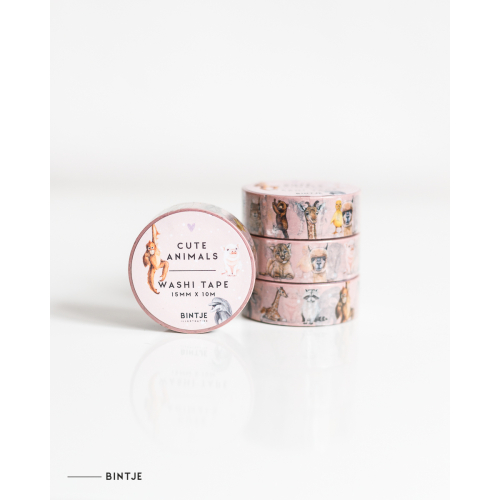 Washi tape Cute animals - 4 pieces
