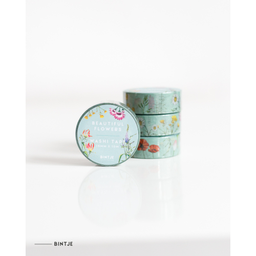 Washi tape Flowers - 4 pieces