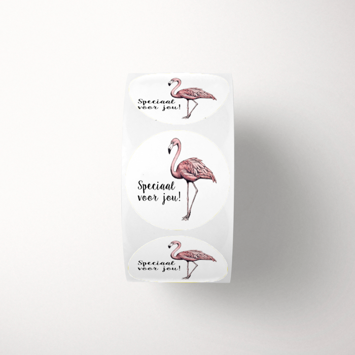 Stickers Flamingo op rol