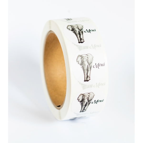 Stickers Olifant op rol OP=OP Stickers Olifant op rol OP=OP