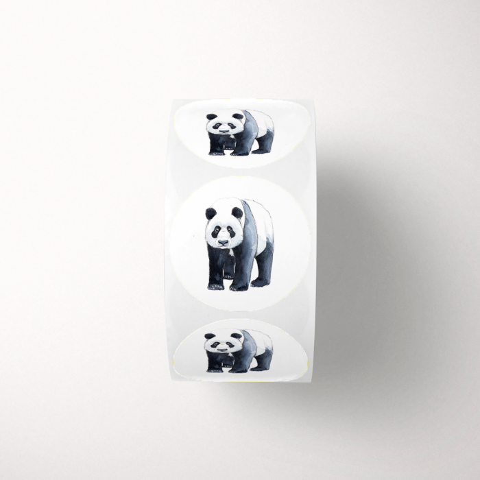 Stickers Panda op rol