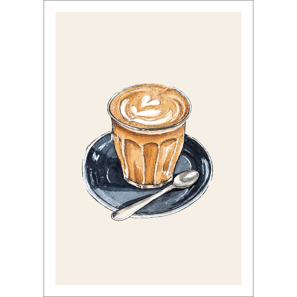 Ansichtkaart Food Cappuccino - 10 stuks