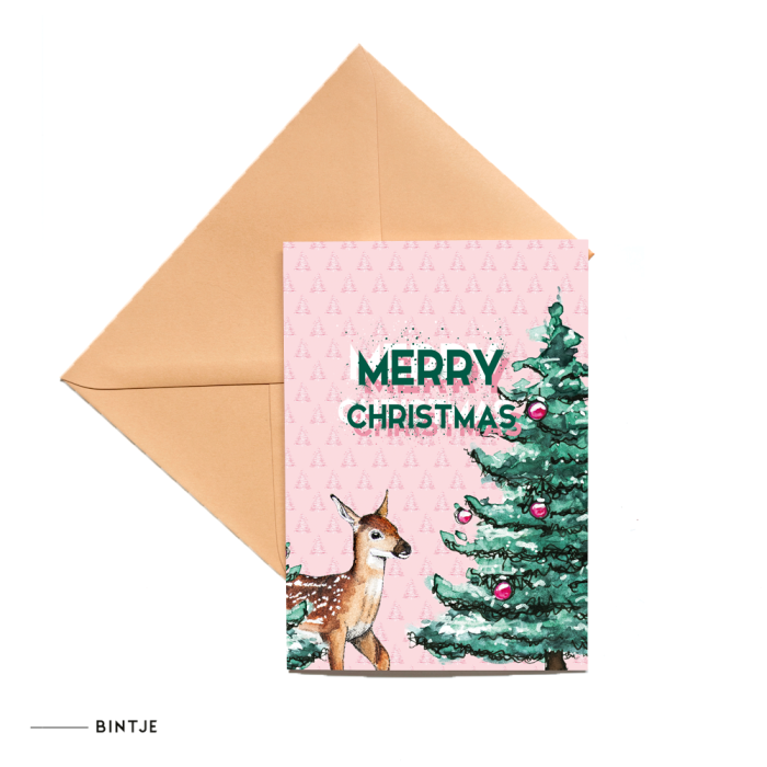Dubbele kaart Kerst 10 st. Dubbele kaart Kerst 10 st.
