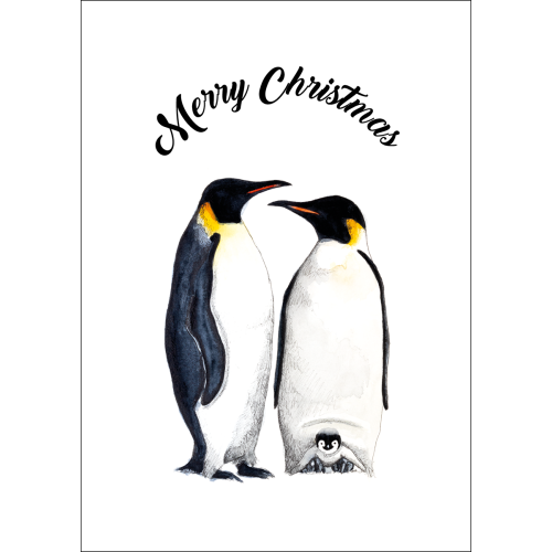 A. Kaart Kerst Pinguins 10 st.