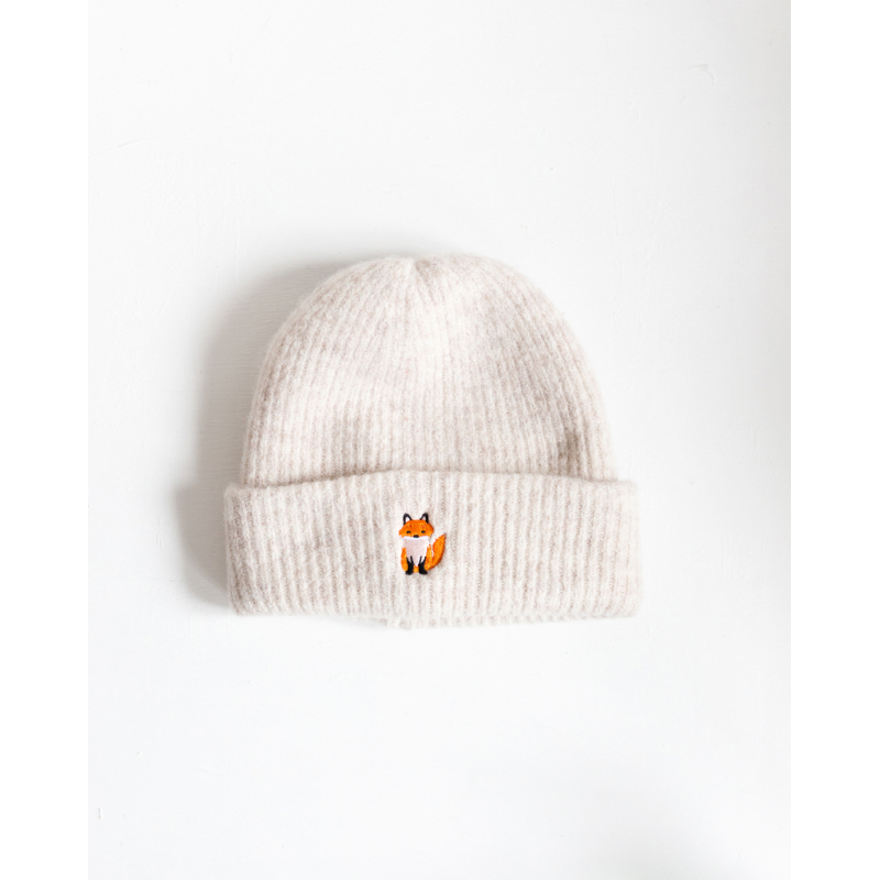 Beige muts vos 4 st.