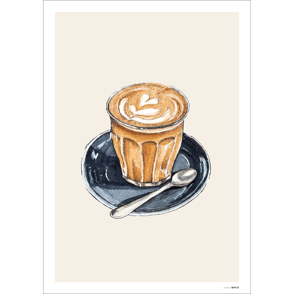 Poster Food Cappuccino 15x20cm Poster Food Cappuccino 15x20cm