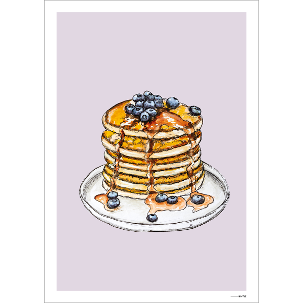 Poster Food Pancake 15x20cm Poster Food Pancake 15x20cm