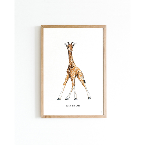 Giraffe store nursery print