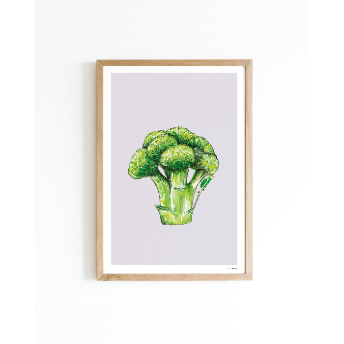 Mini poster Broccoli 15x20 6 st