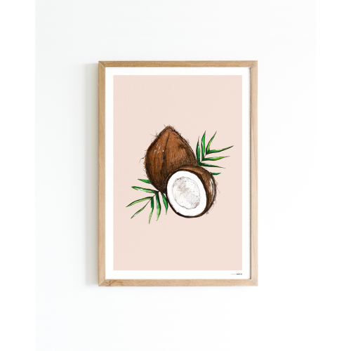 Mini poster Coconut 15x20 6 st