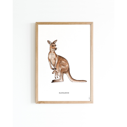 Poster Kangaroo A4 6 st.