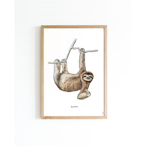 Poster Sloth A4 6 st.