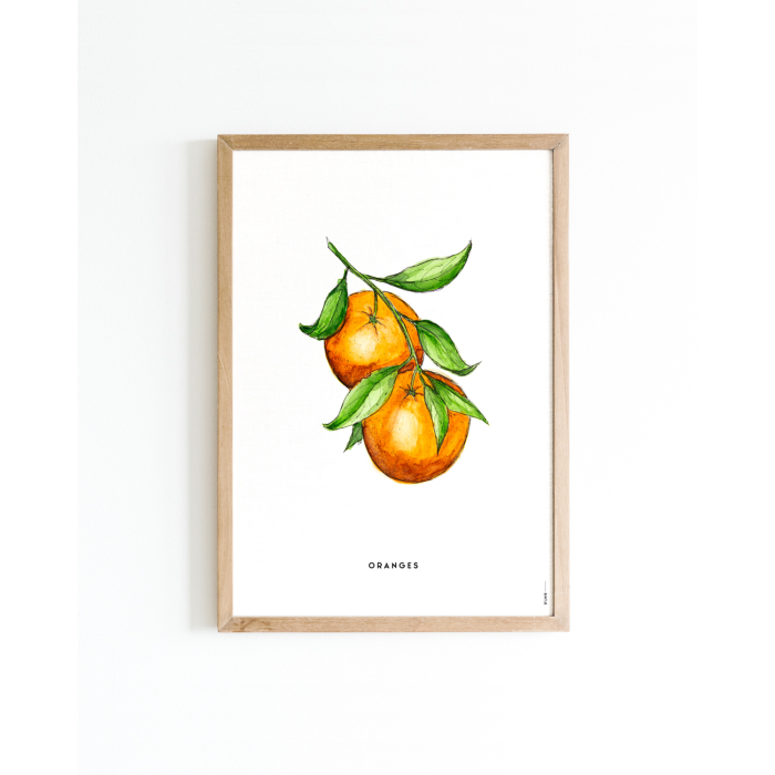 Poster Oranges A4 6 st.