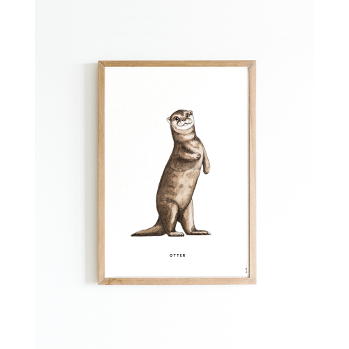 Poster Otter A4 6 st.