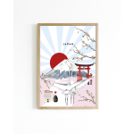 Mini poster Country Japan 15x20 6 st