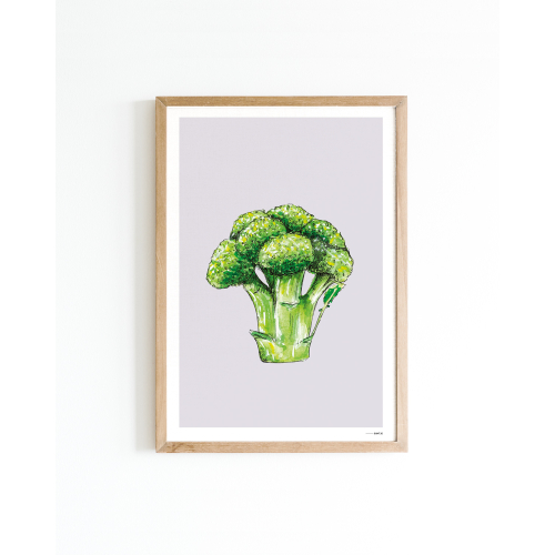 Mini poster Broccoli 15x20 6 st