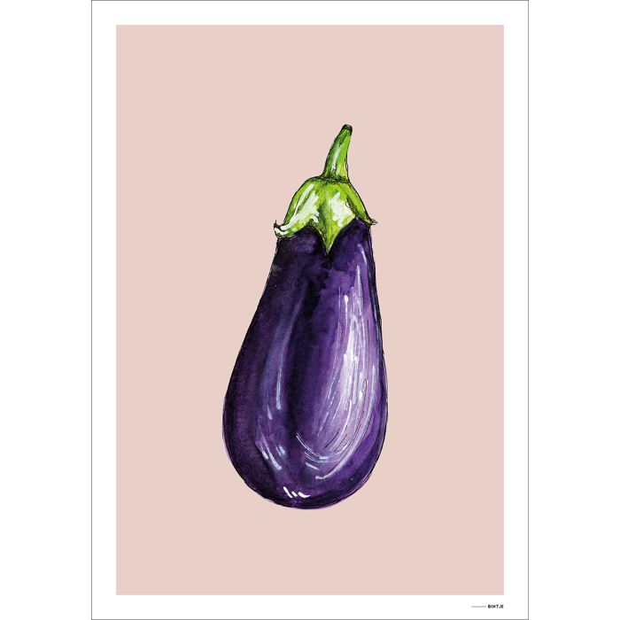 Mini poster Aubergine 15x20 6 st