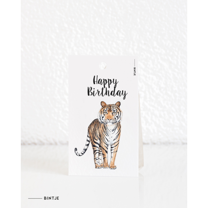 Gift tag Tiger Gift tag Tiger