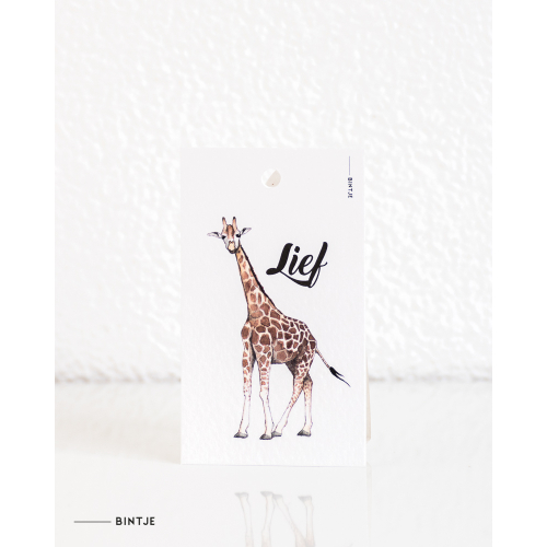 Gift tag Giraffe