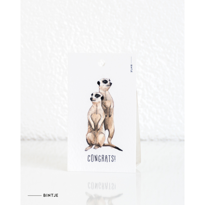 Gift tag Meerkat