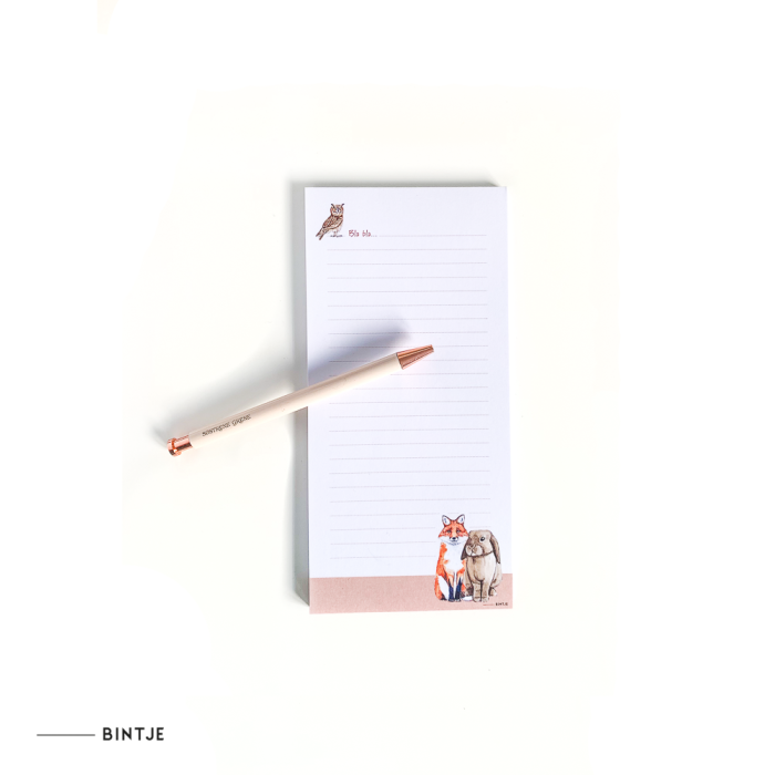 Notepad Rabbit and Fox - 4 pieces