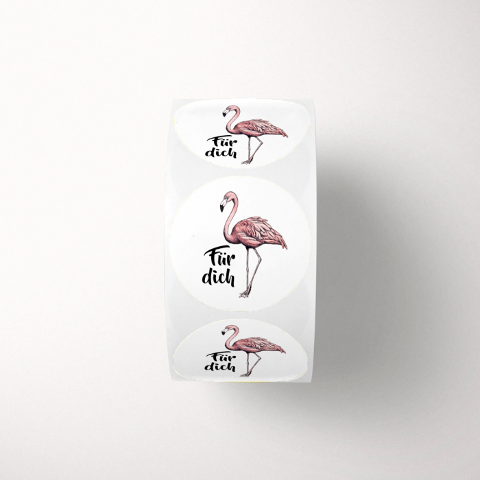 Stickers Flamingo German