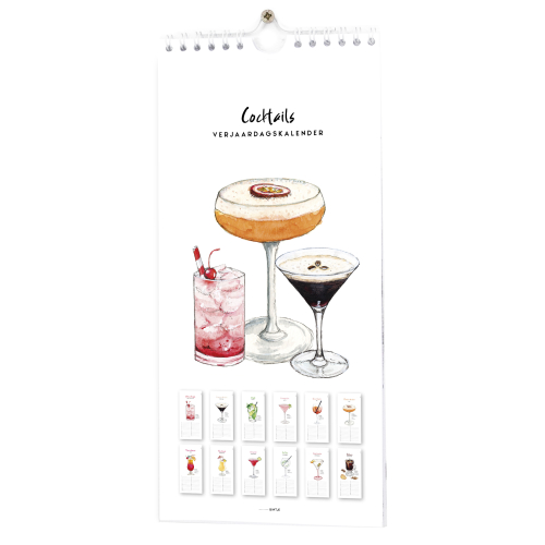 Verjaardagskalender cocktails - 6 stuks
