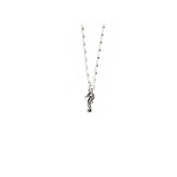Ketting: Zeepaardje bedel zilver - 1 stuk Ketting: Zeepaardje bedel zilver - 1 stuk
