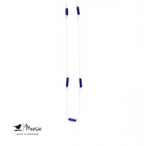 Ketting: Lapis Lazuli zilver - 3 stuks Ketting: Lapis Lazuli zilver - 3 stuks