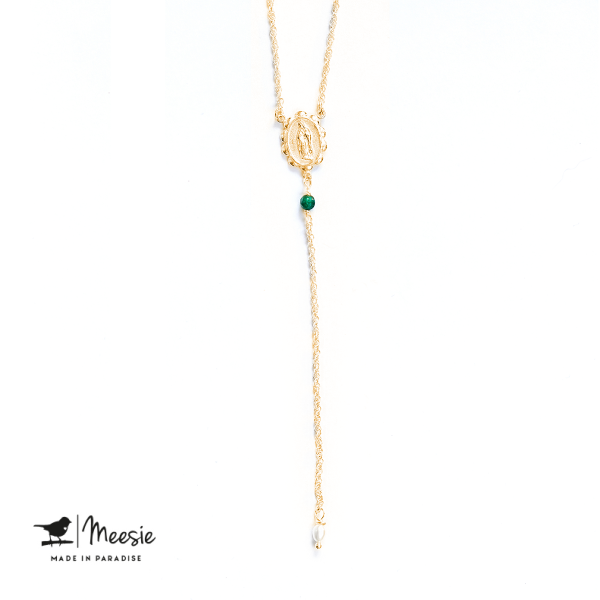 Ketting: Maria goud op zilver - 3 stuks Ketting: Maria goud op zilver - 3 stuks