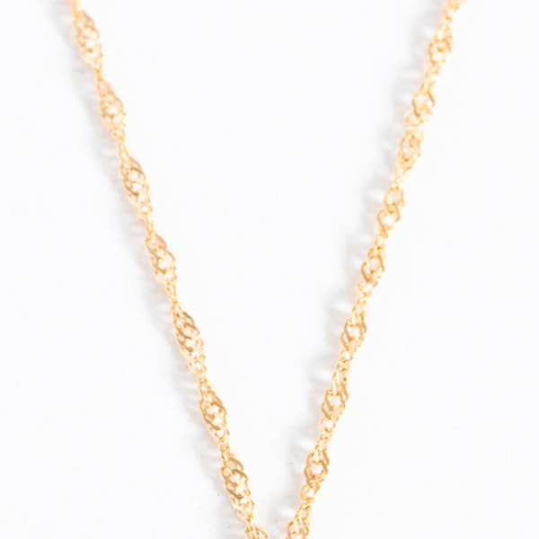 Ketting: Twisted ketting goud op zilver - 3 stuks Ketting: Twisted ketting goud op zilver - 3 stuks