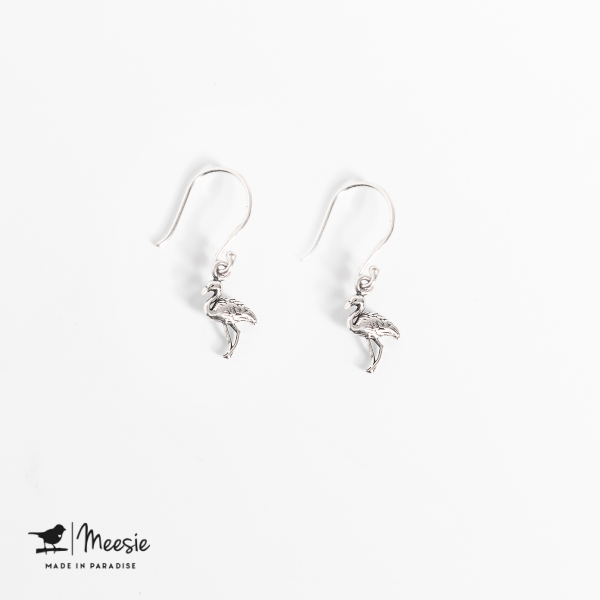 Oorbellen Hangers Flamingo zilver - 3 sets Oorbellen Hangers Flamingo zilver - 3 sets