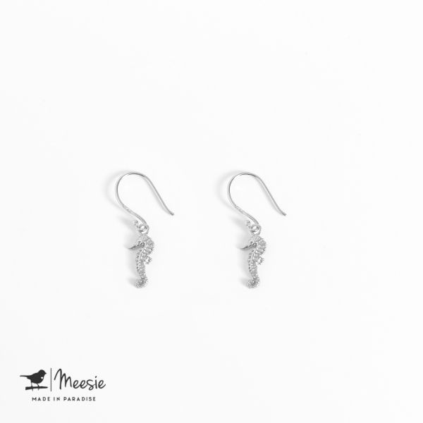 Oorbellen Hangers Zeepaard zilver - 3 sets Oorbellen Hangers Zeepaard zilver - 3 sets